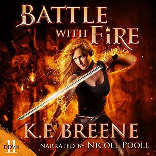 Audiobook cover for Battle with Fire audiobook by K.F. Breene
