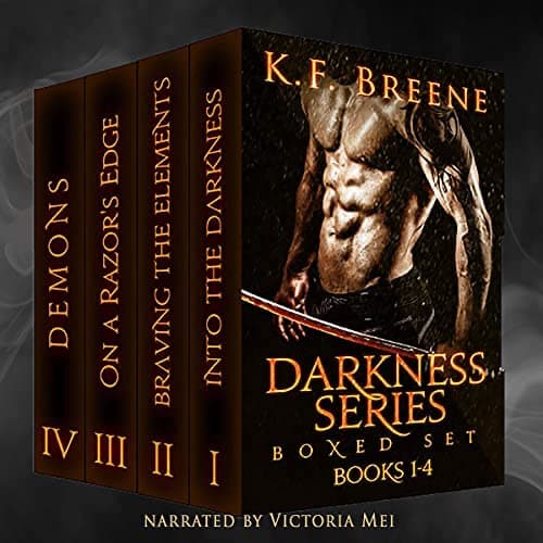 Audiobook cover for The Darkness Series Boxed Set audiobook by K.F. Breene