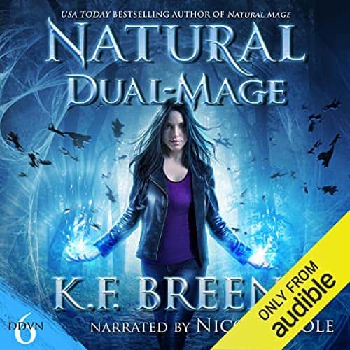 Audiobook cover for Natural Dual-Mage audiobook by K.F. Breene