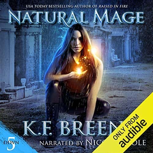 Audiobook cover for Natural Mage audiobook by K.F. Breene